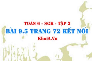 Bài 9.5 trang 72 Toán 6 Tập 2 Kết nối tri thức